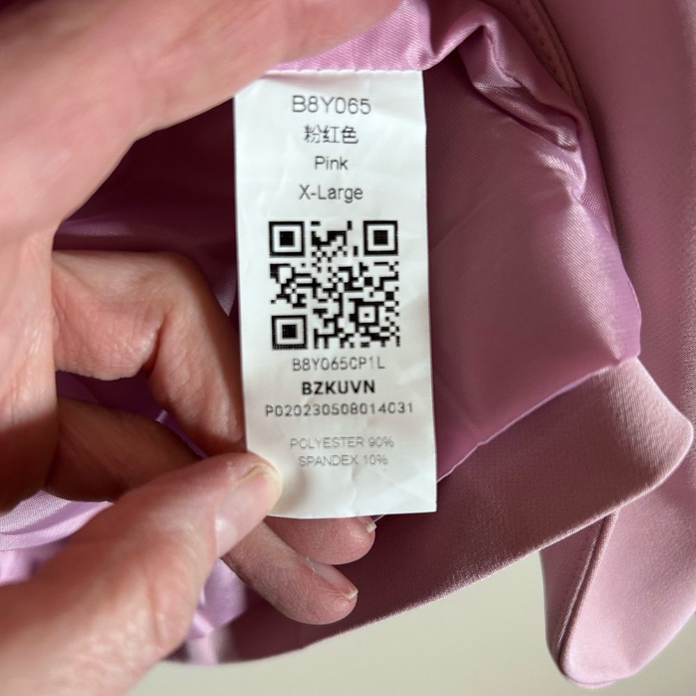 NWOT Womens pink Blazer Jacket Open Front one button with Pockets size XL - Picture 7 of 9